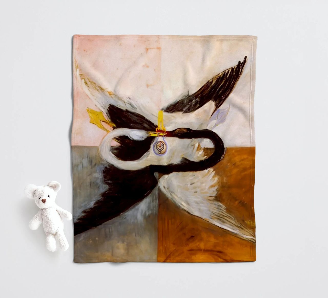 Hilma af Klint - Le Cygne, n° 24, Groupe IX-SUW, 1915 plaid polaire de William Store