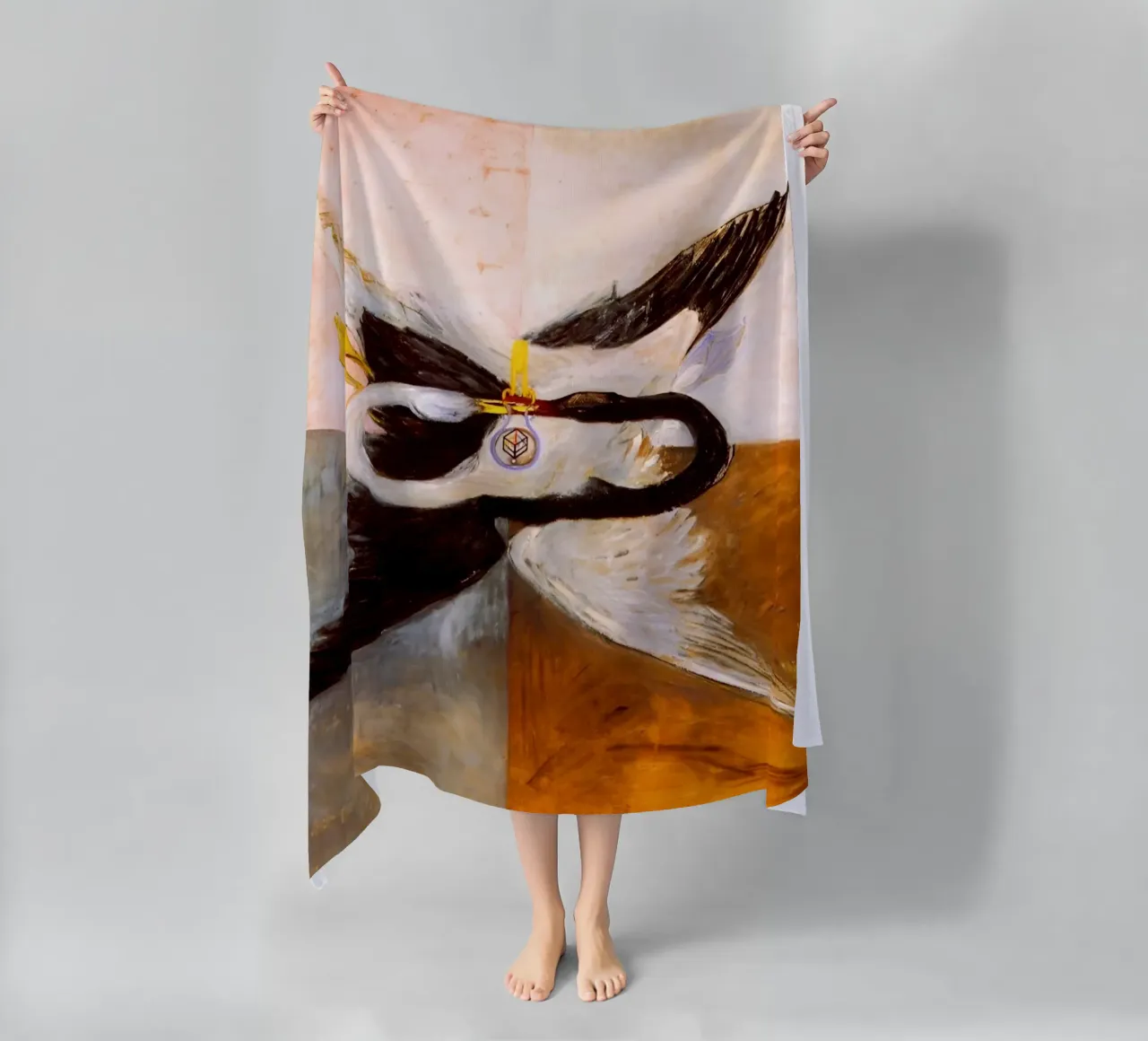 Hilma af Klint - The Swan, No. 24, Group IX-SUW, 1915 beach towel by William Store