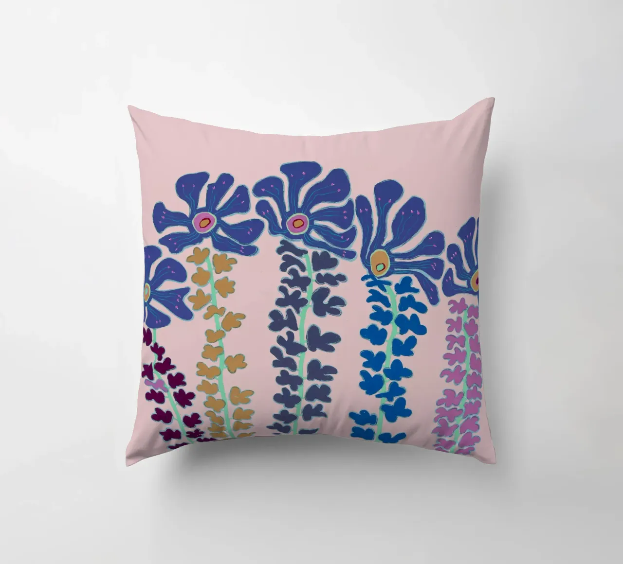 Our Land-Pink coussin de Helen Joynson