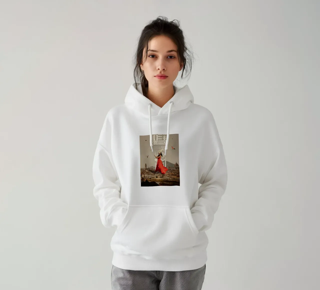 Bird Whisperer felpa con cappuccio da Frank Moth