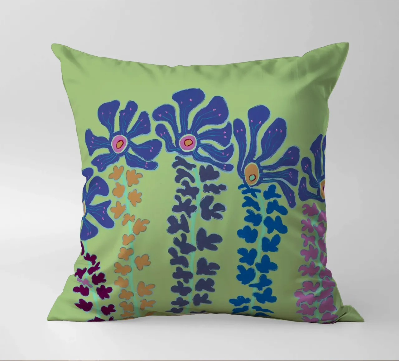Our Land-Green coussin de Helen Joynson