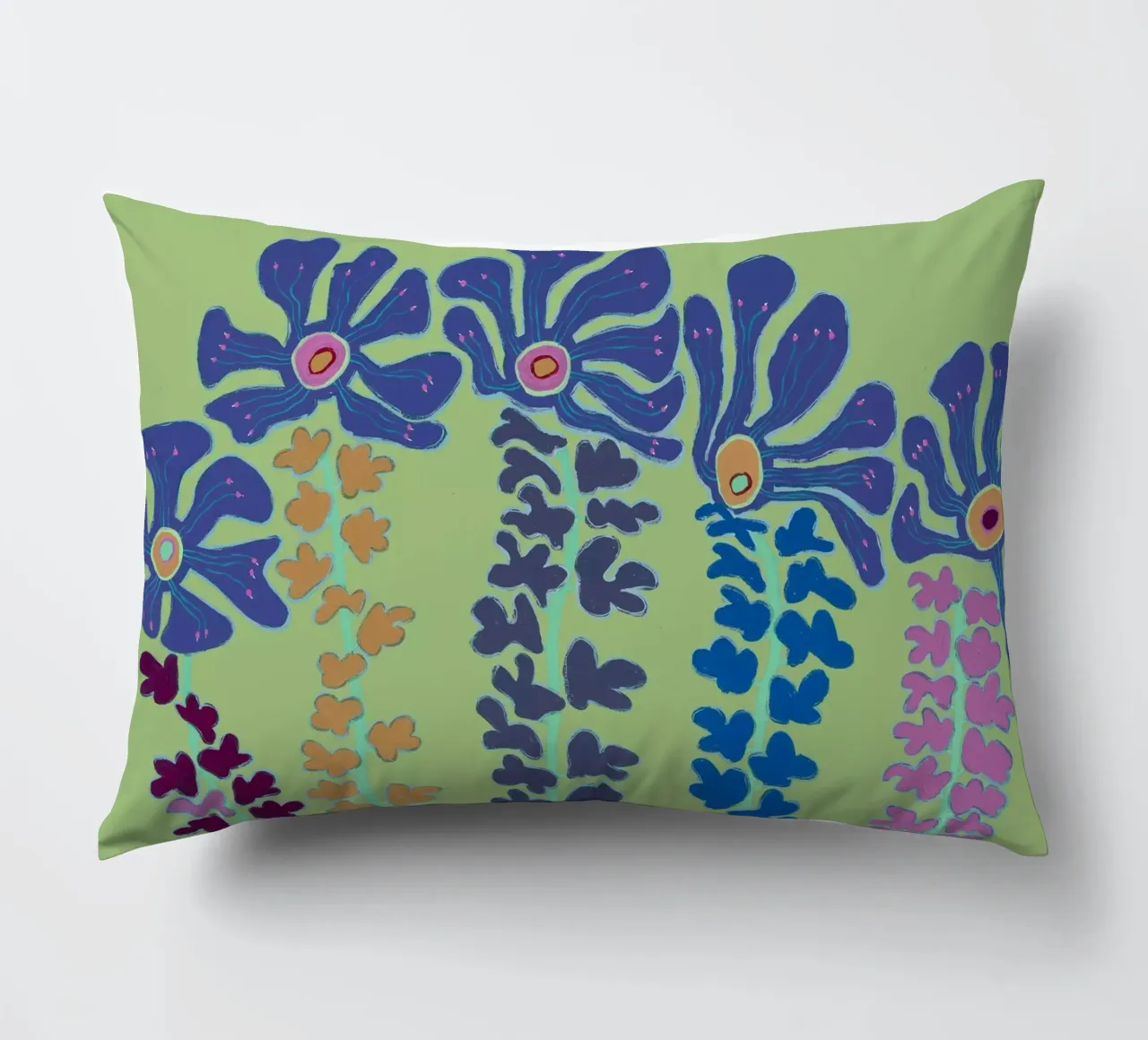 Our Land-Green coussin de Helen Joynson