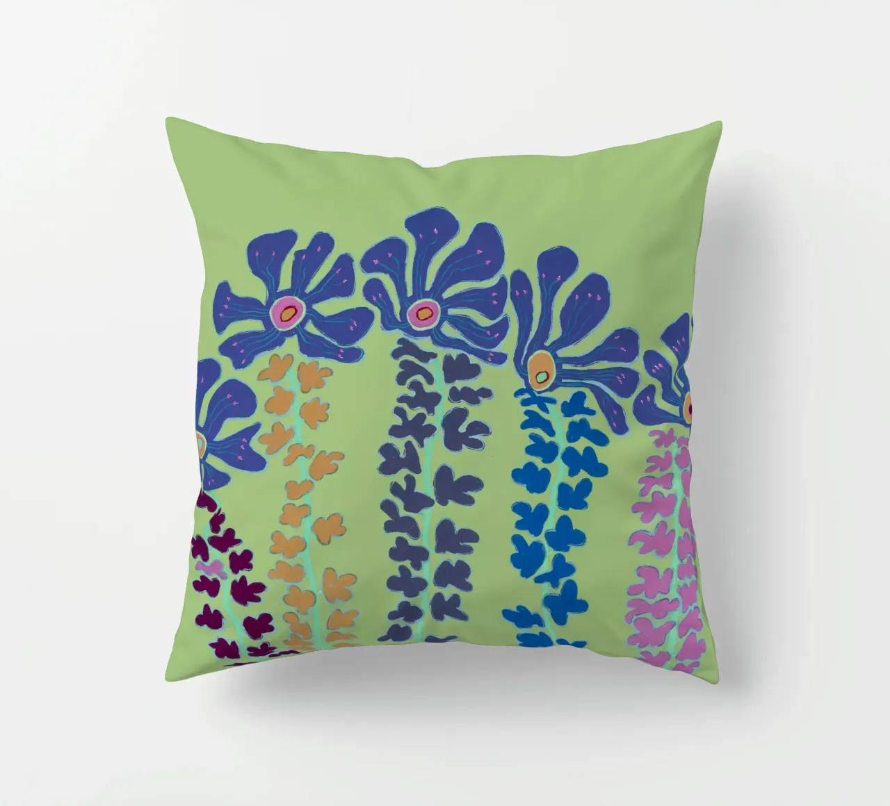 Our Land-Green coussin de Helen Joynson