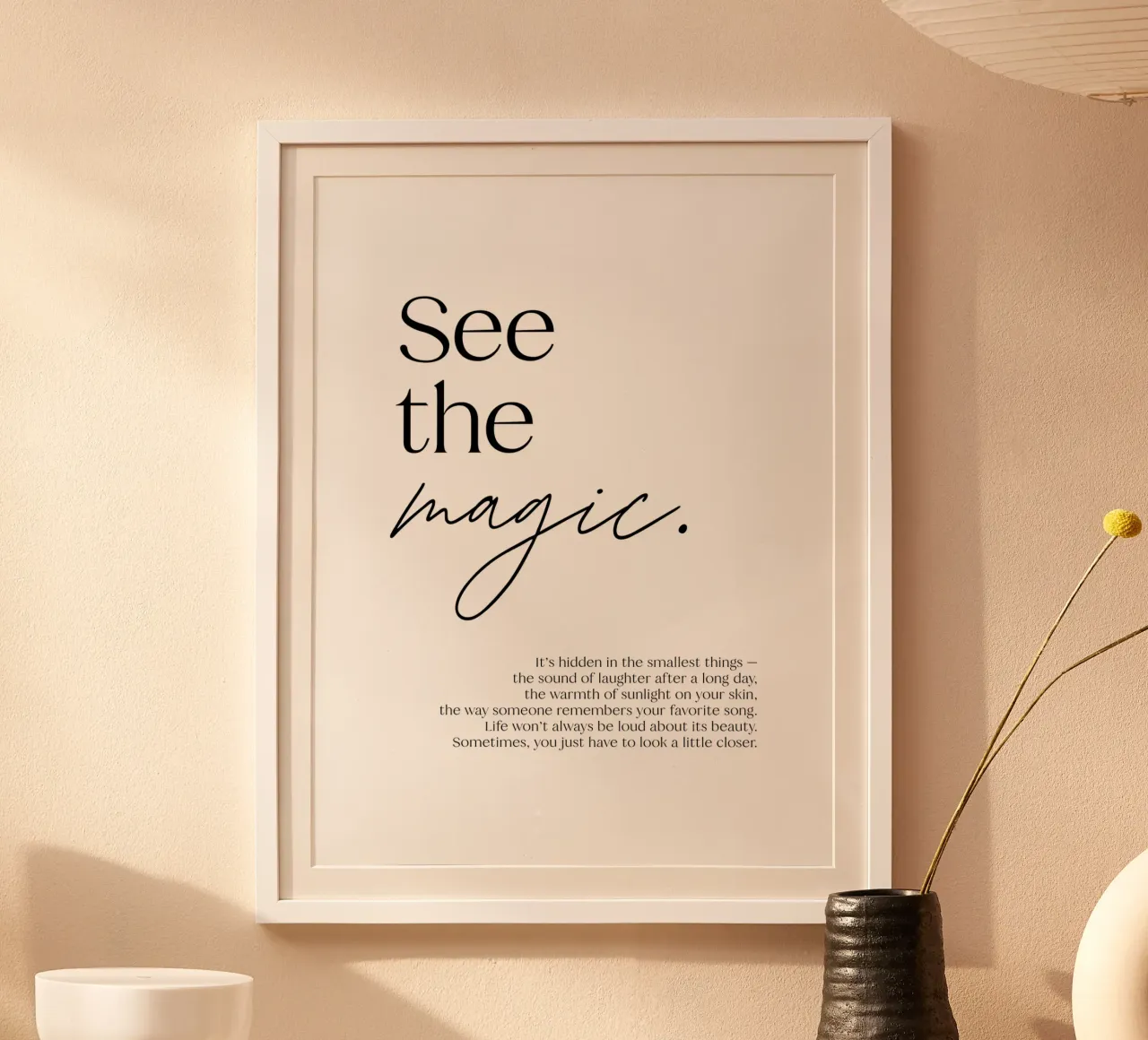 See the magic. | minimalistic design | typography carta hahnemühle da just typo
