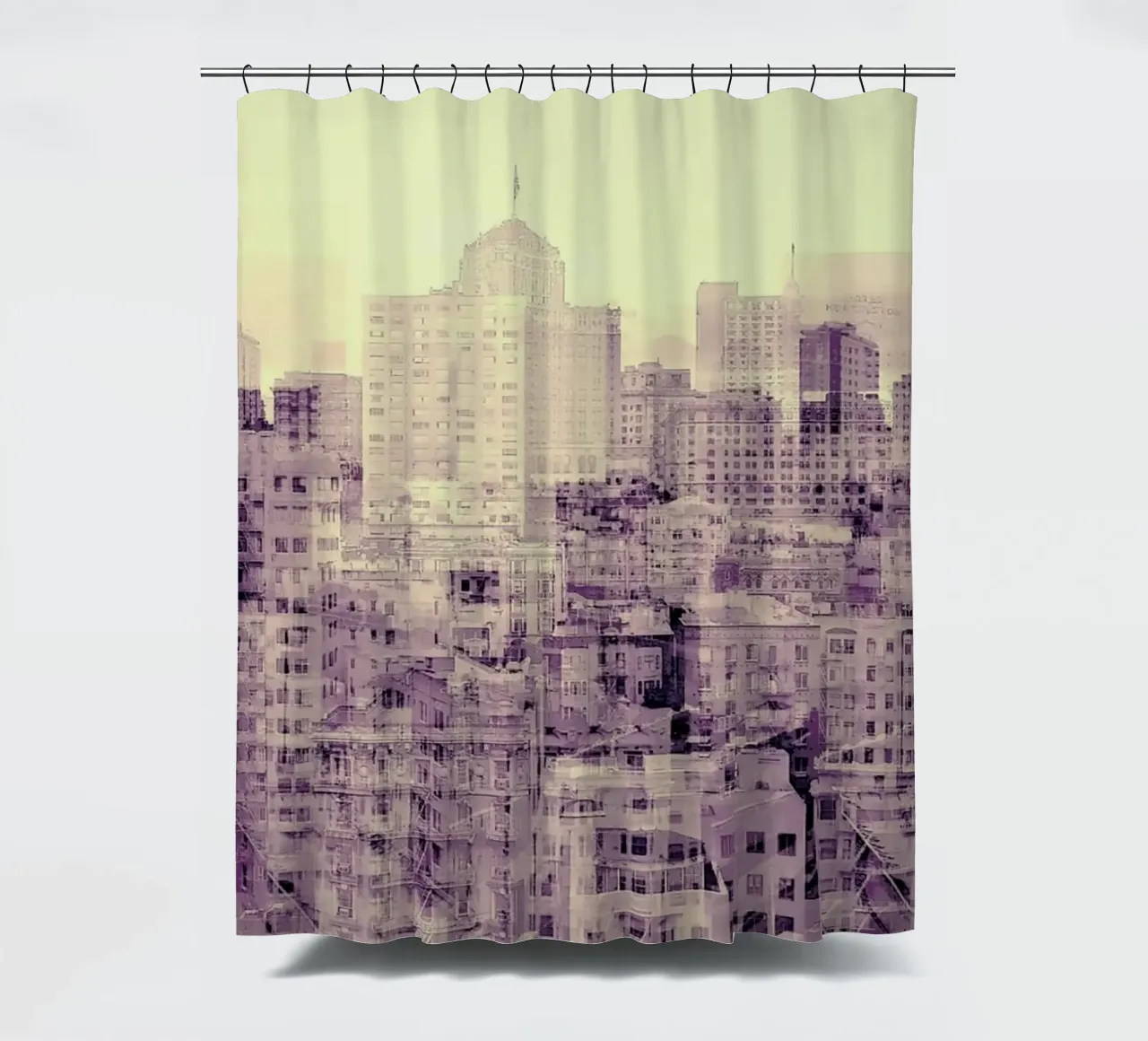 Ghost City shower curtain by In Full Color