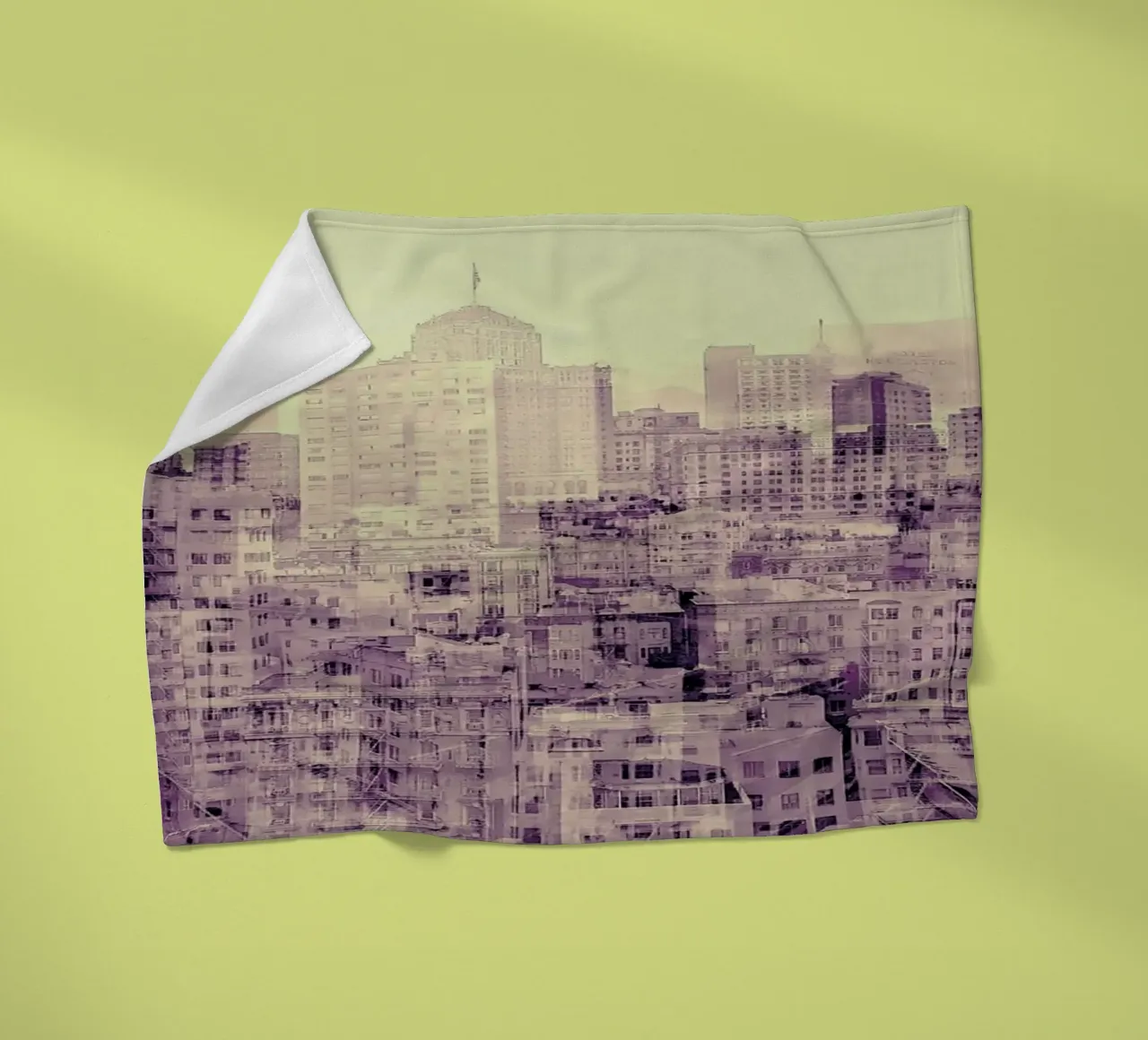 Ghost City fleece blanket by In Full Color