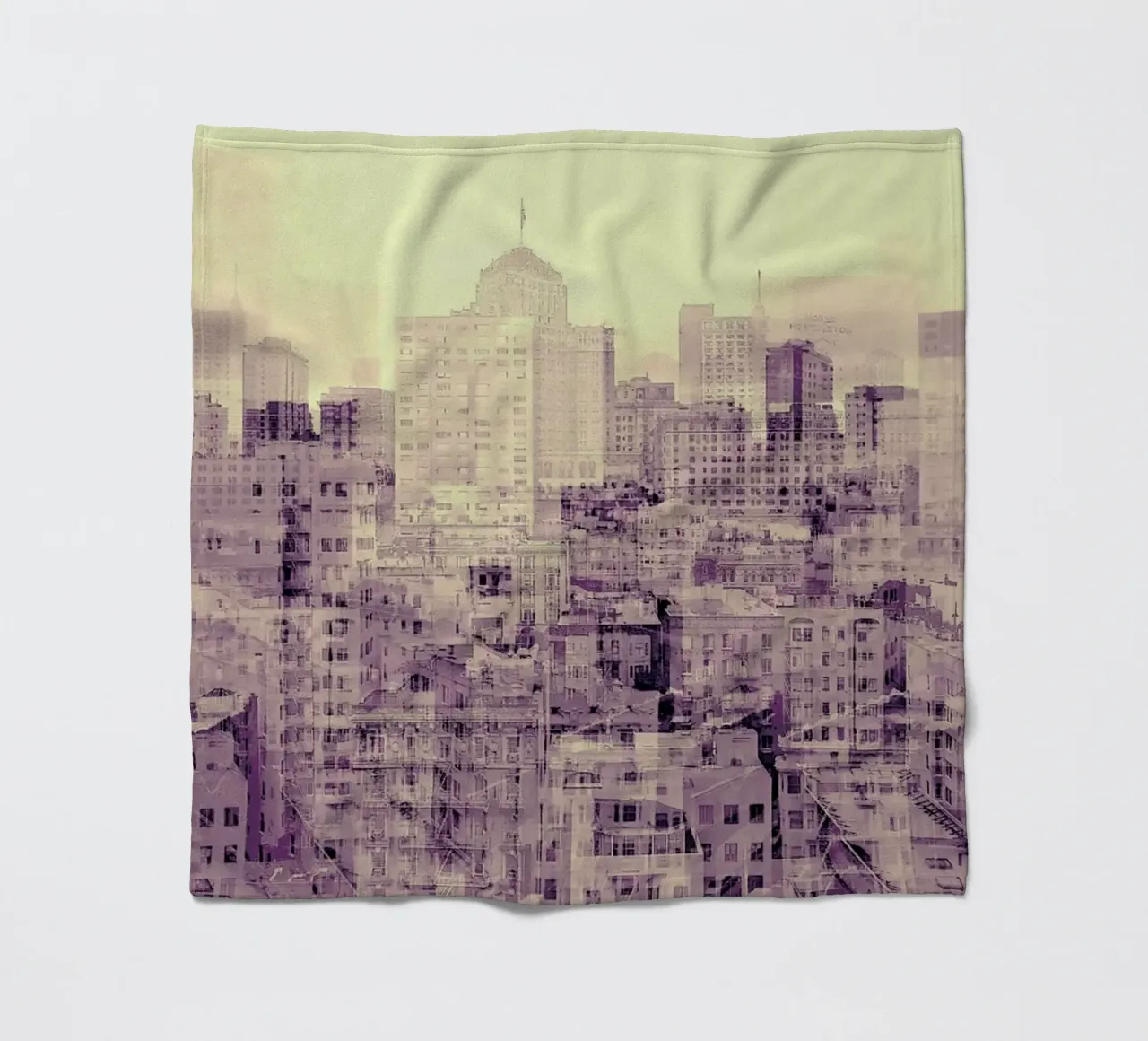 Ghost City fleece blanket by In Full Color