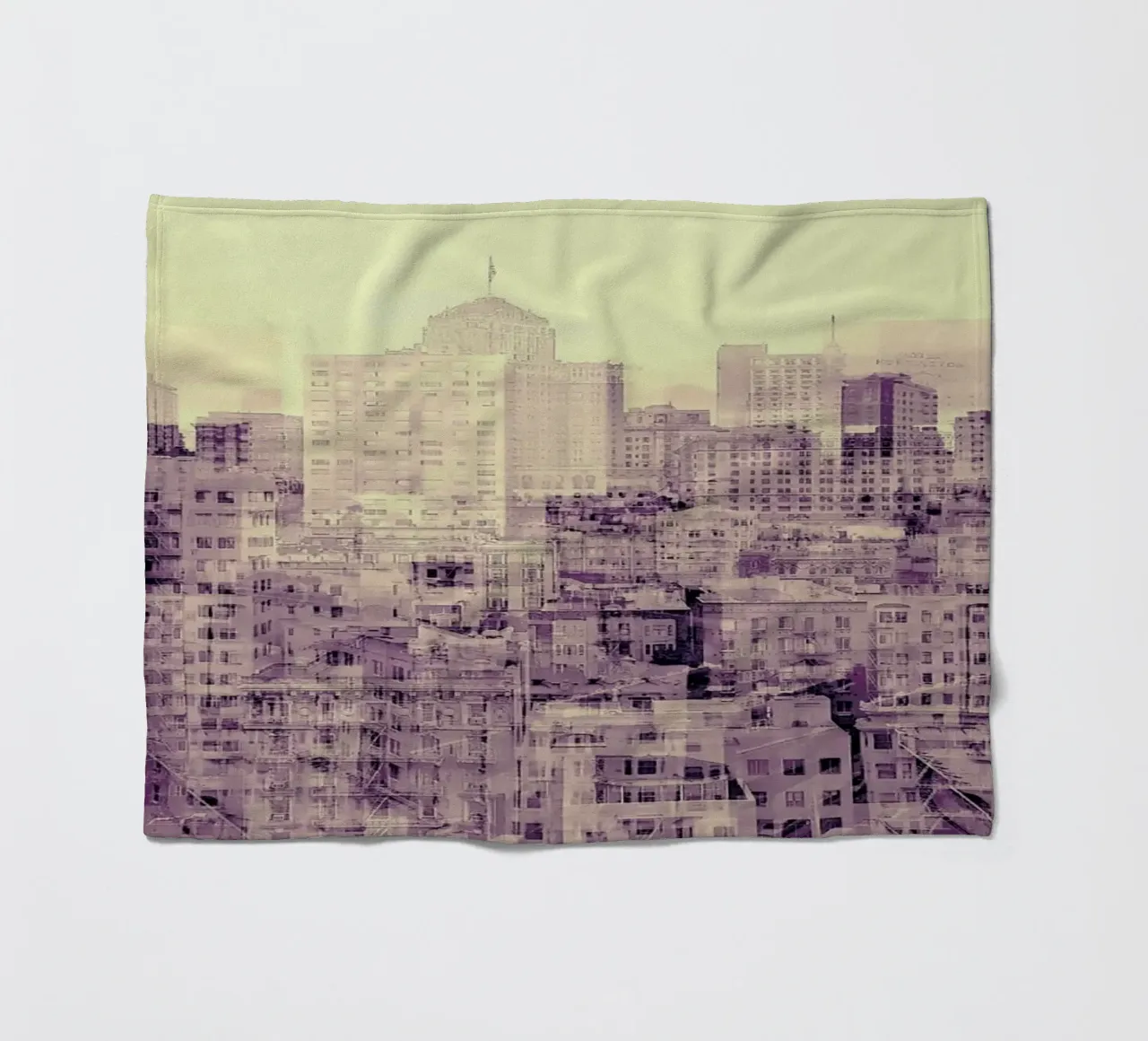 Ghost City fleece blanket by In Full Color