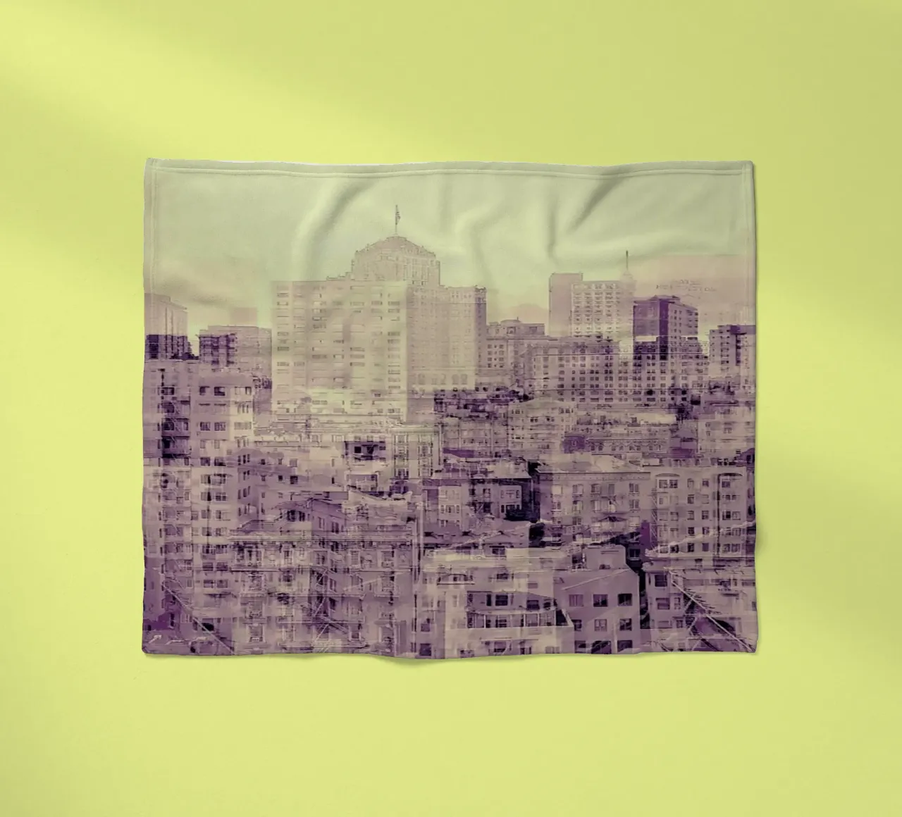 Ghost City fleece blanket by In Full Color