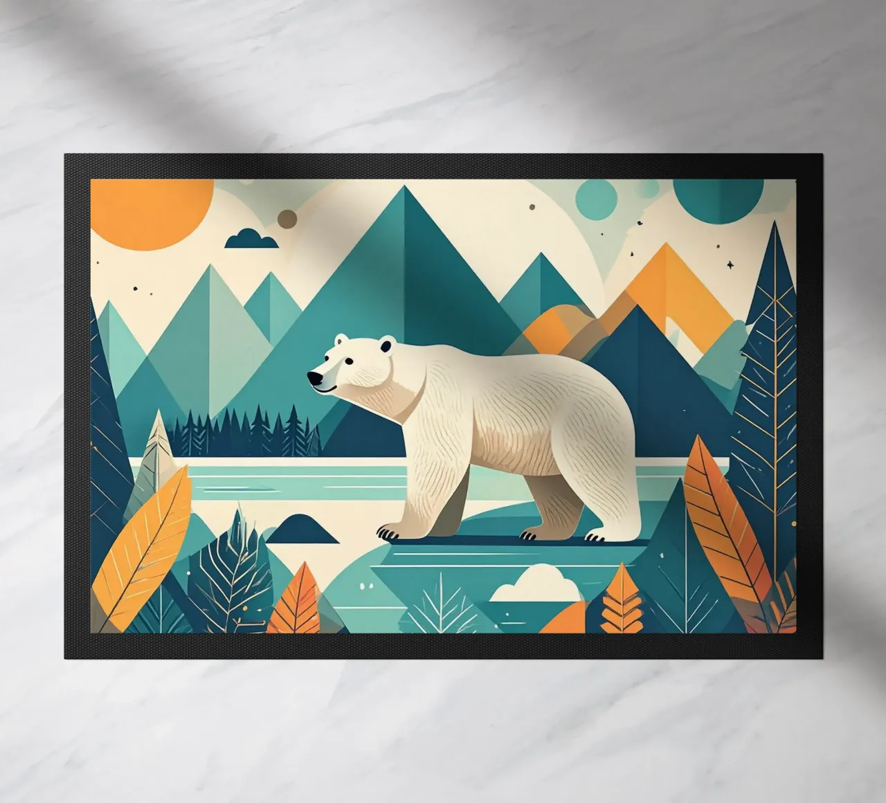 L'allegro orso polare nella foresta incantata zerbino da Katalier (Kids)