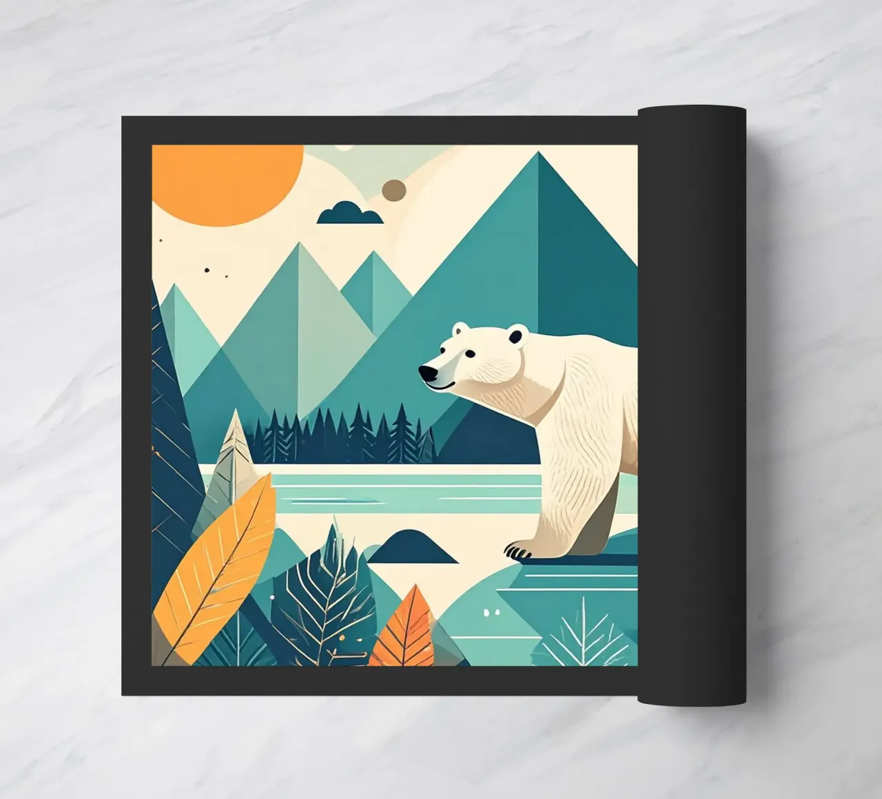 L'allegro orso polare nella foresta incantata zerbino da Katalier (Kids)