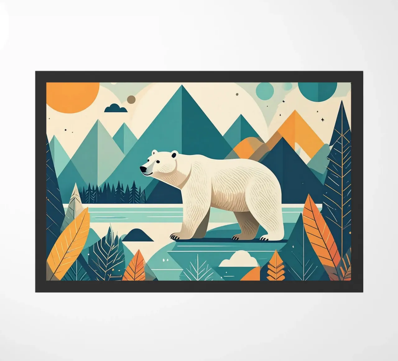 L'allegro orso polare nella foresta incantata zerbino da Katalier (Kids)