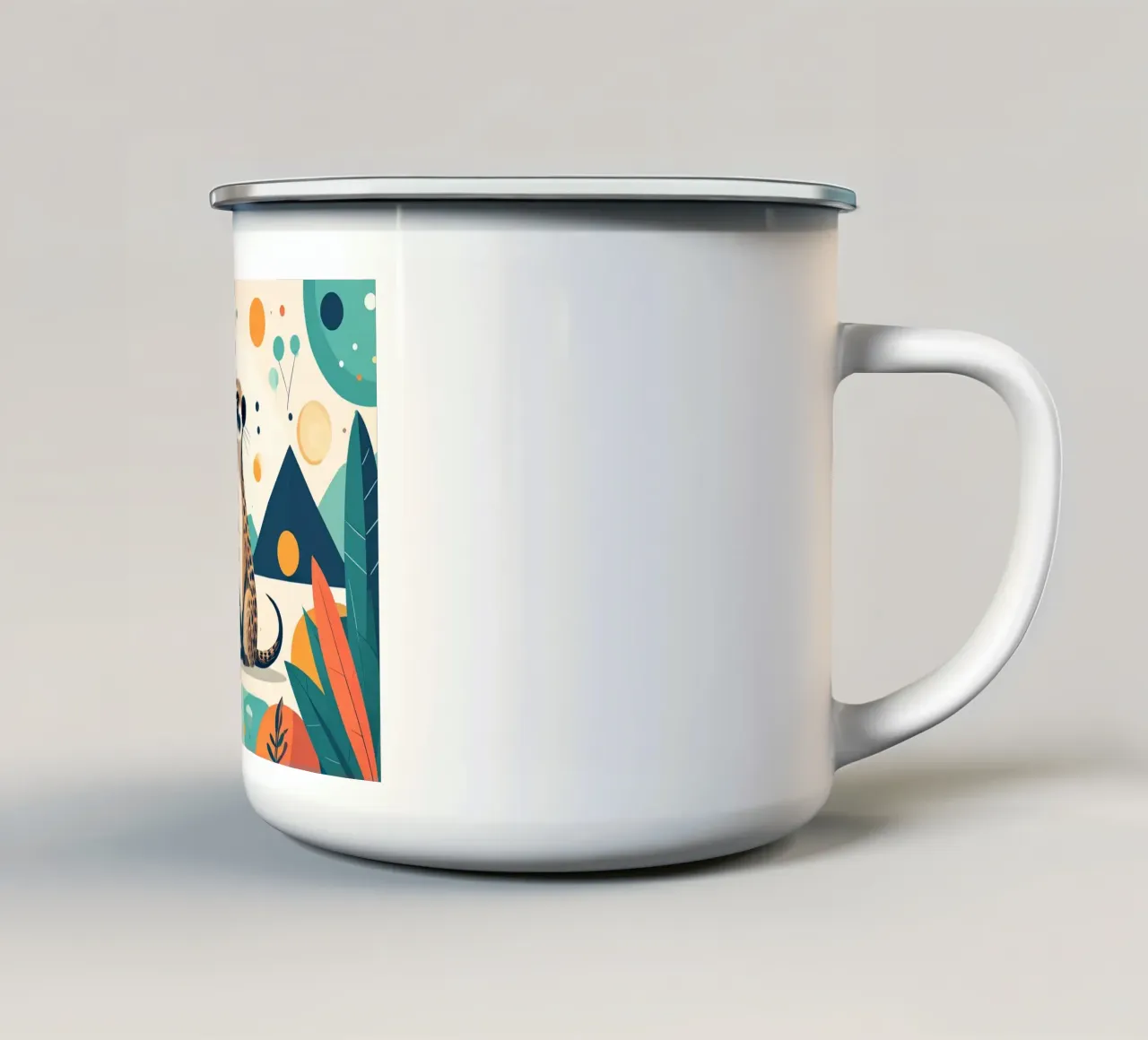 L'allegro suricato nella foresta incantata tazza in smalto da Katalier (Kids)