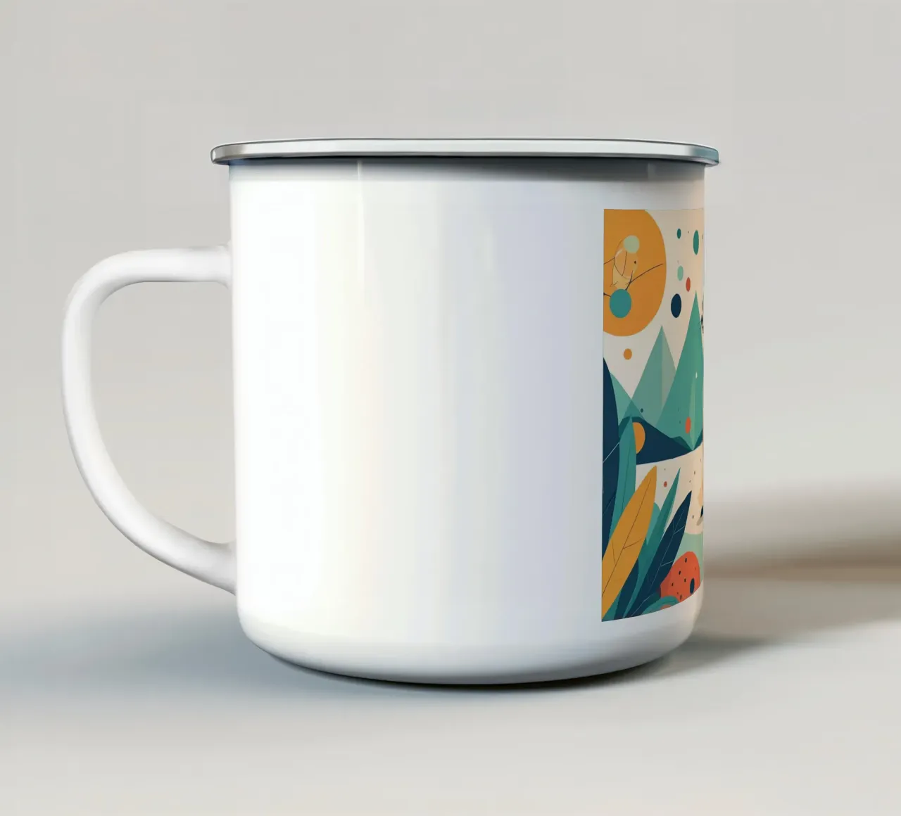 L'allegro suricato nella foresta incantata tazza in smalto da Katalier (Kids)