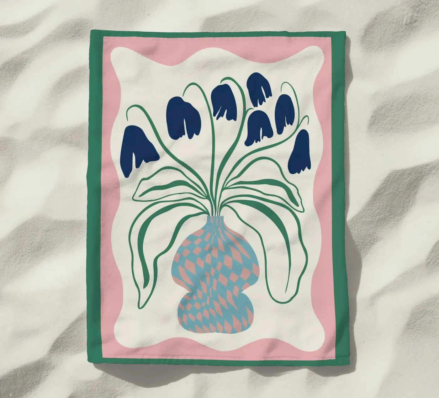 Segen Strandtuch von Miho Art Studio