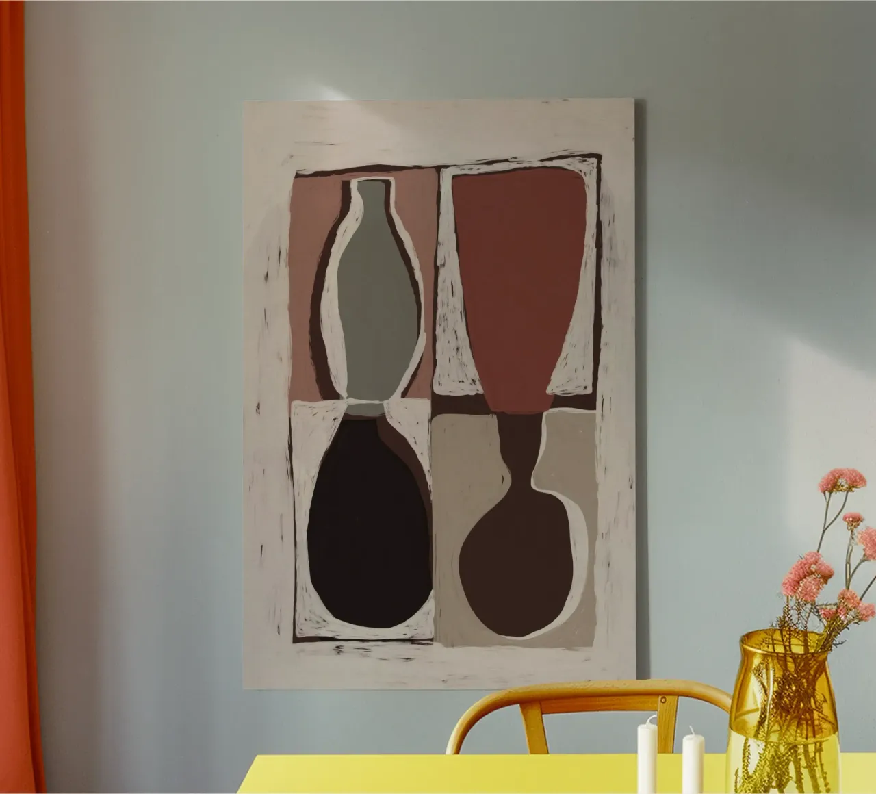 Clay Forms canvas van treechild