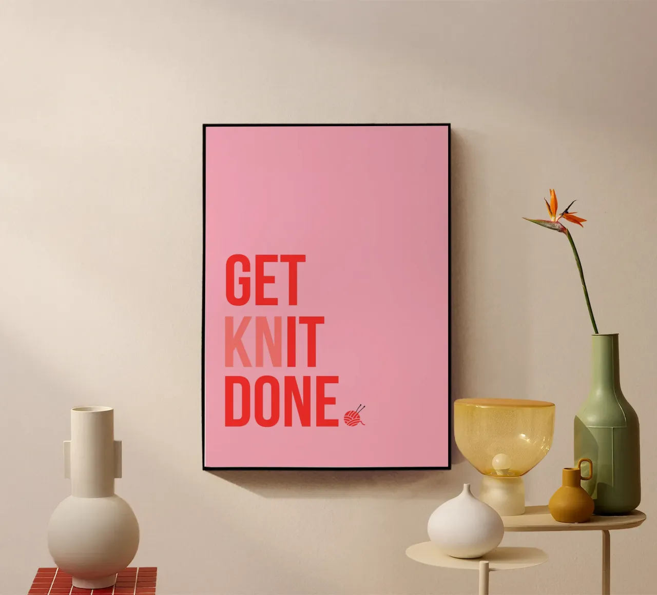 GET KNIT DONE. plexiglass da Cancel Simplicity