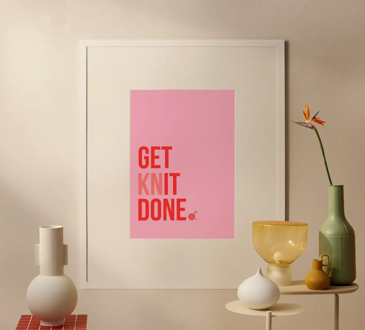 GET KNIT DONE. poster da Cancel Simplicity