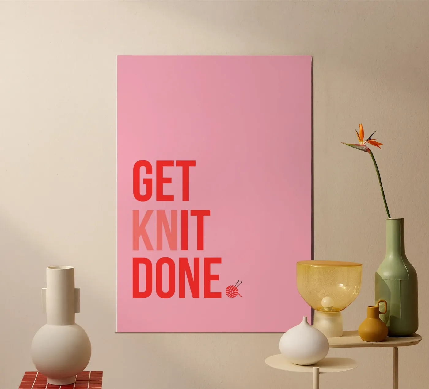 GET KNIT DONE. poster da Cancel Simplicity