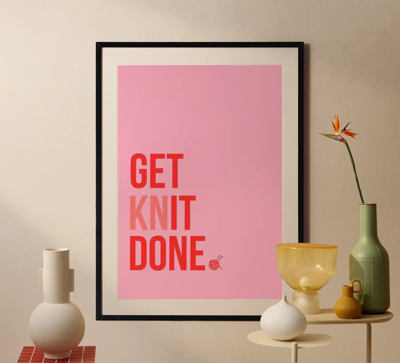 GET KNIT DONE. poster da Cancel Simplicity