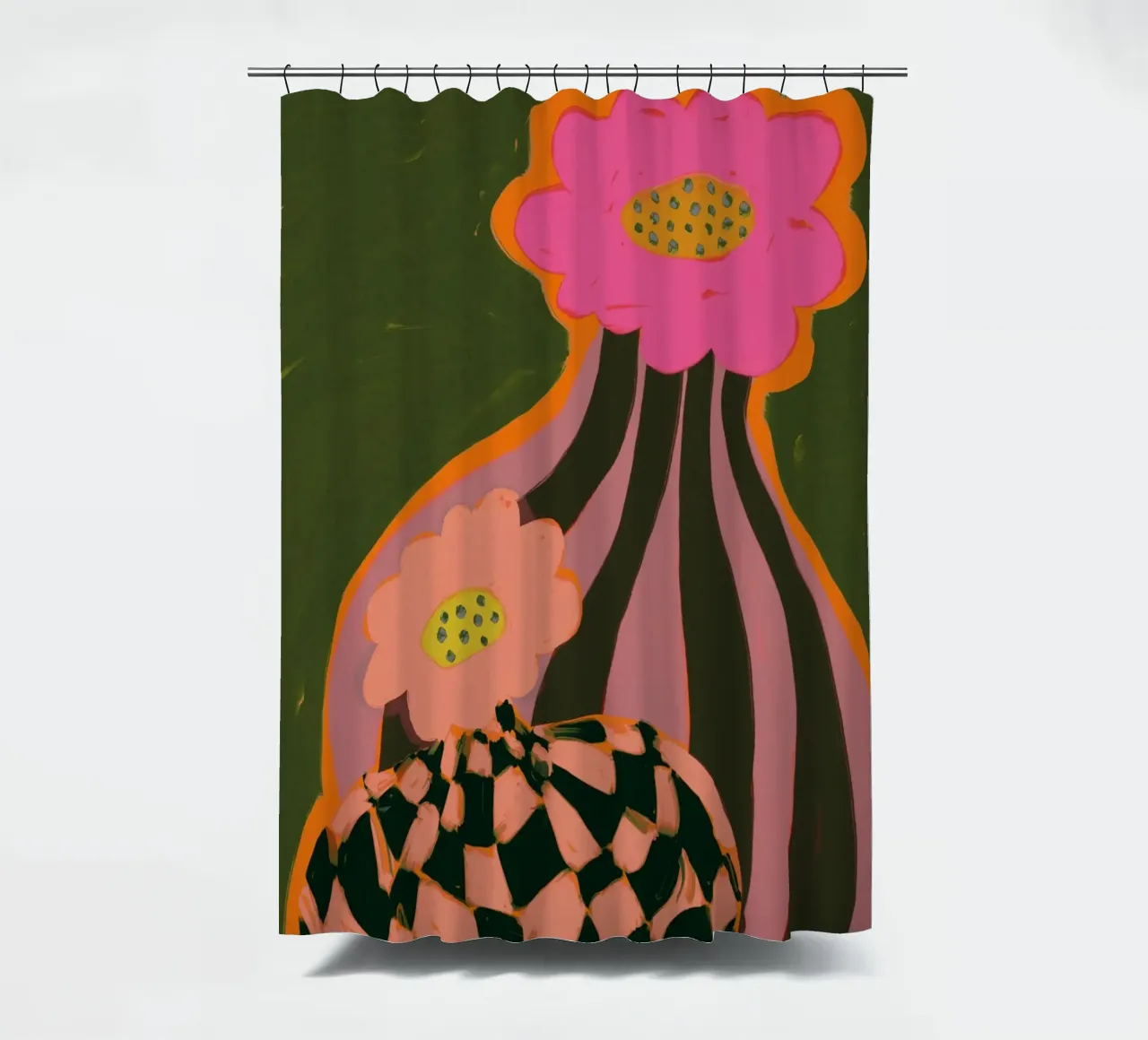 Retro Pattern tenda da doccia da treechild