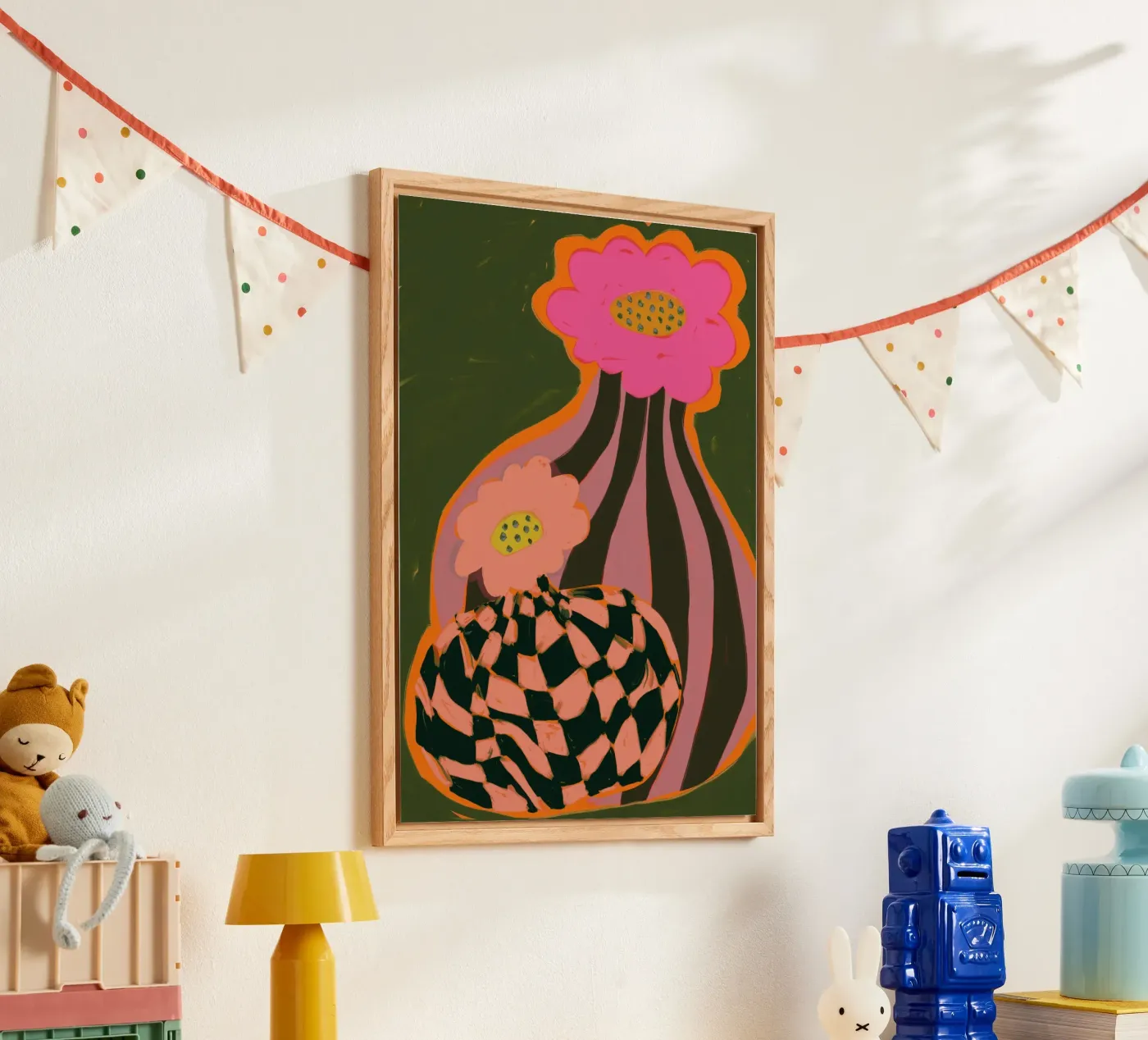 Retro Pattern acryl van treechild