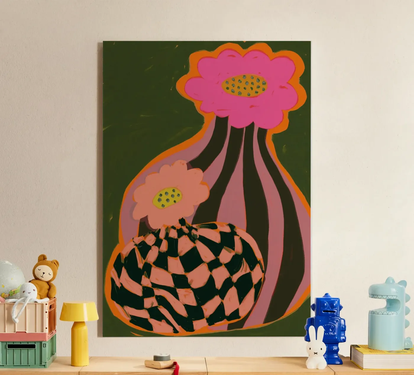 Retro Pattern acryl van treechild