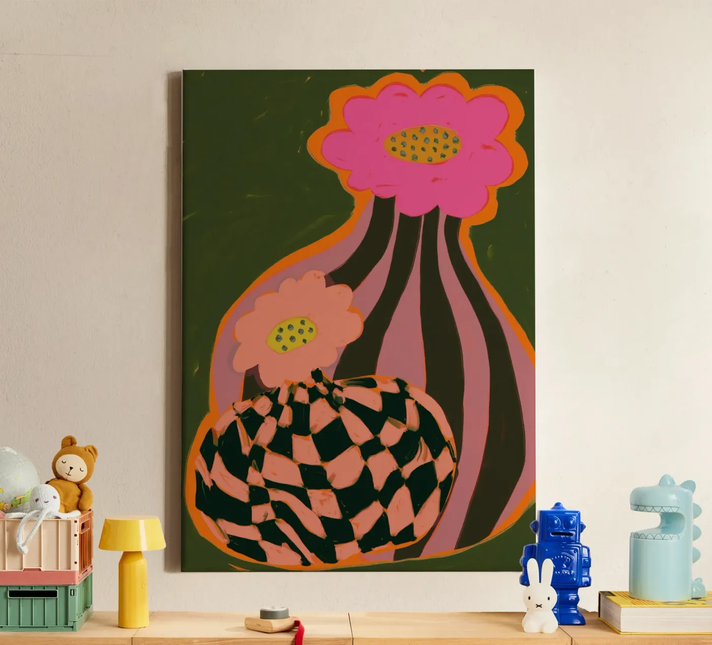 Retro Pattern canvas van treechild