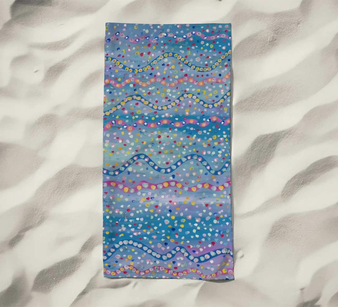 Fun Colours beach towel by Helen Joynson