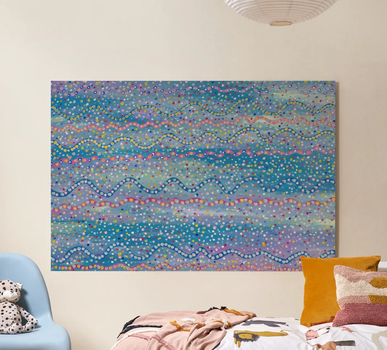 Leuke kleuren acryl van Helen Joynson