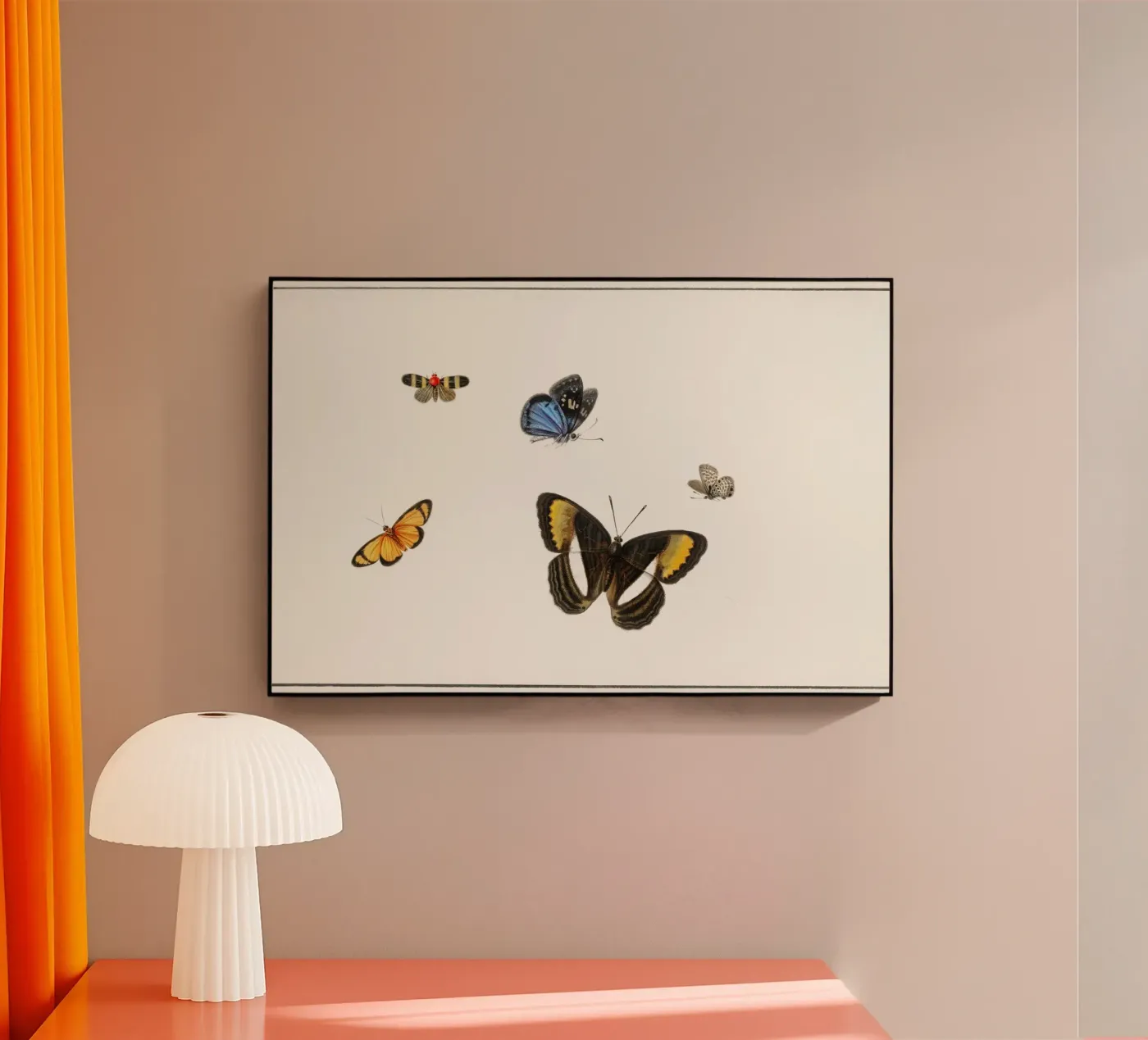 Five butterflies Acryl-Glas von artshop