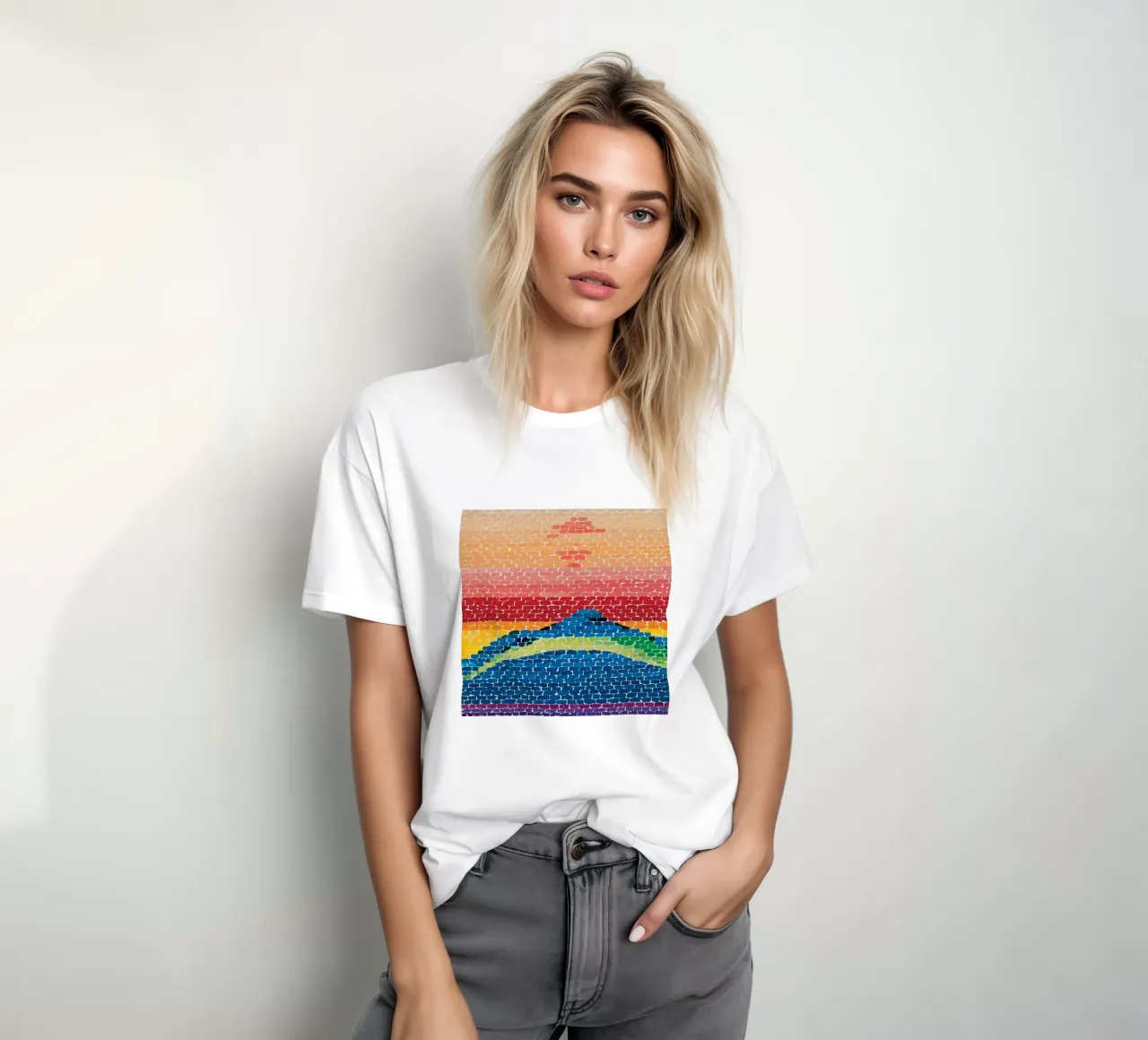 “Apollo 12 Splash Down” by Alma Thomas t-shirt da Chérie Prints