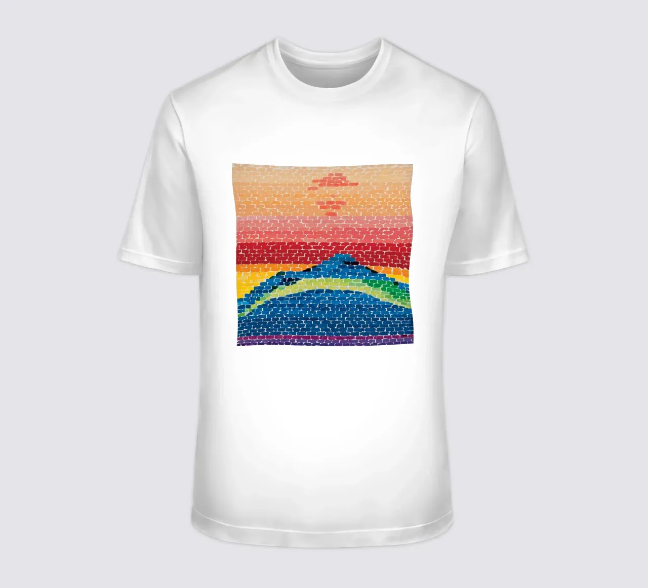 “Apollo 12 Splash Down” by Alma Thomas t-shirt da Chérie Prints