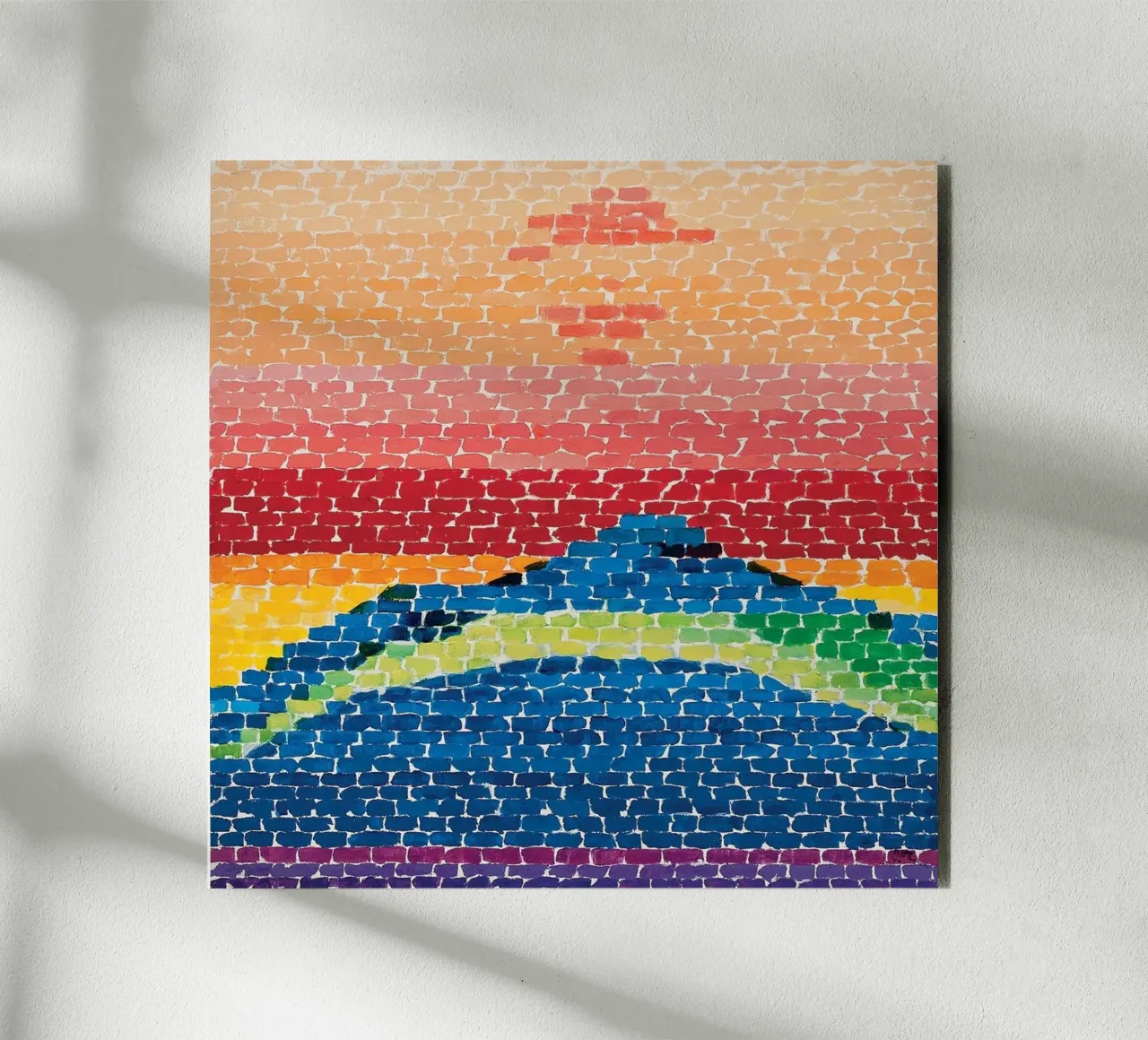 “Apollo 12 Splash Down” by Alma Thomas alluminio dibond da Chérie Prints