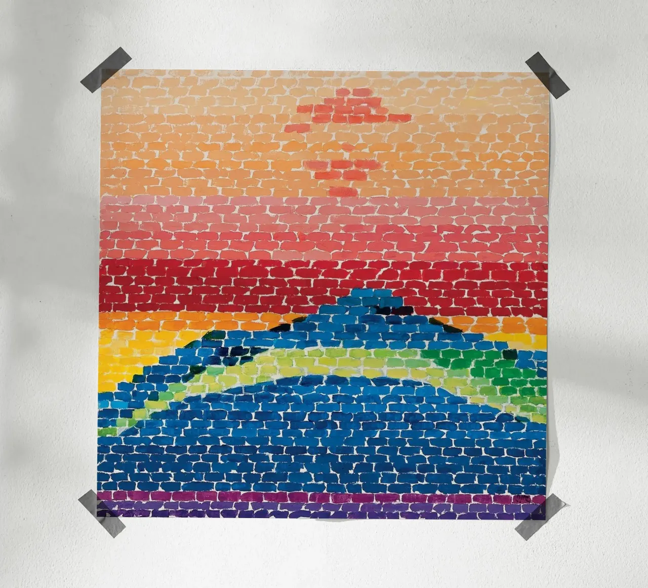 “Apollo 12 Splash Down” by Alma Thomas carta hahnemühle da Chérie Prints