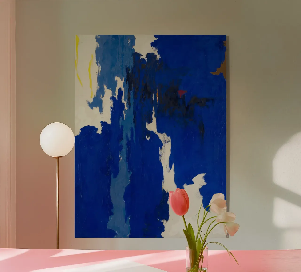 Blue Abstract plexiglass da Chérie Prints