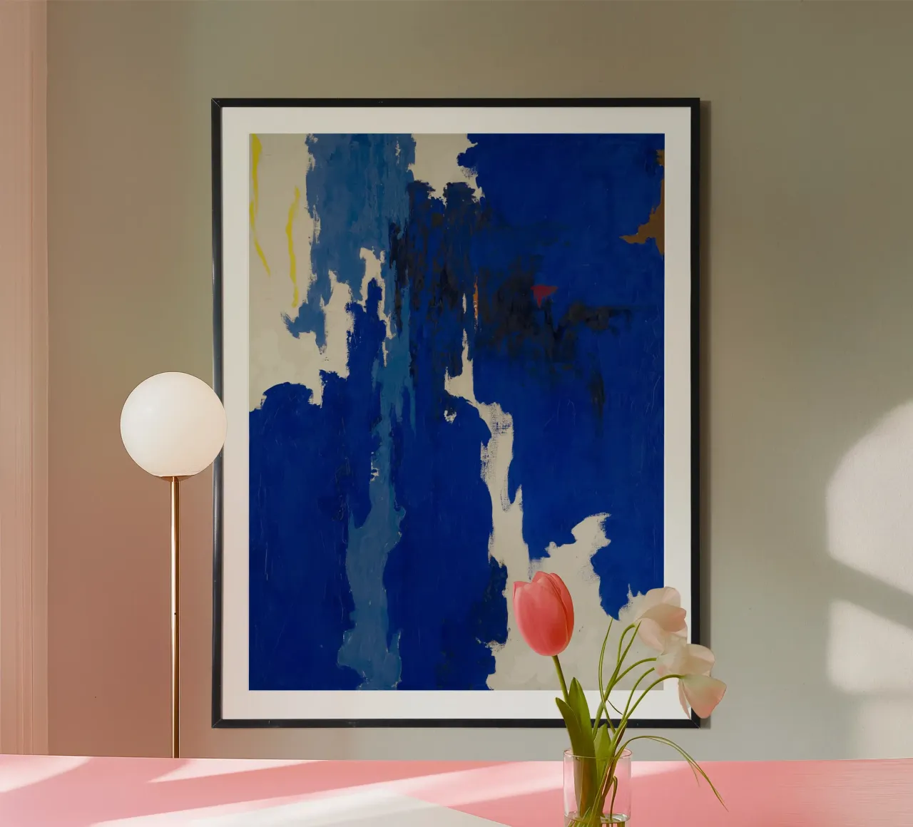 Blue Abstract poster da Chérie Prints