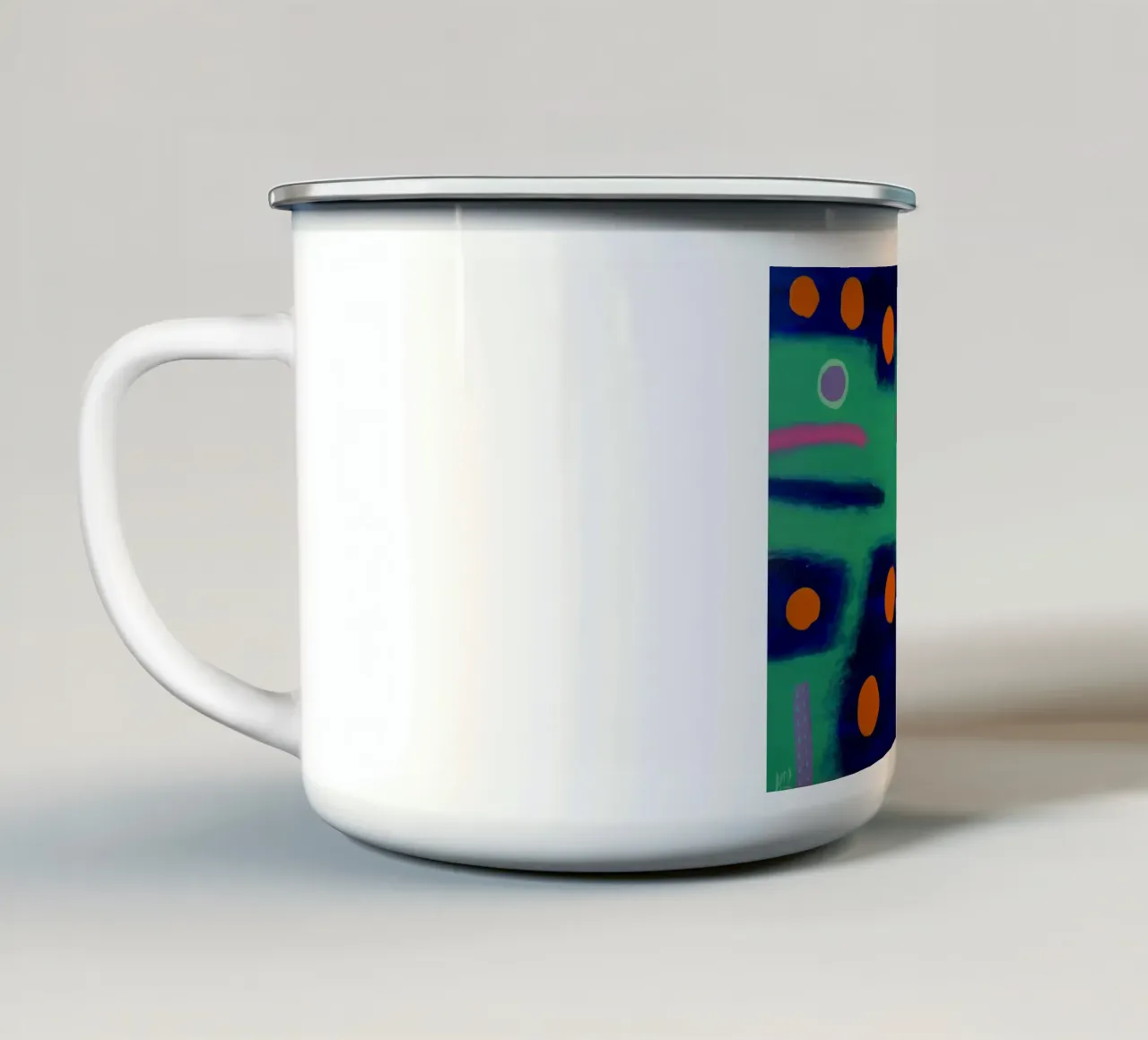 Gioia tazza in smalto da Helen Joynson