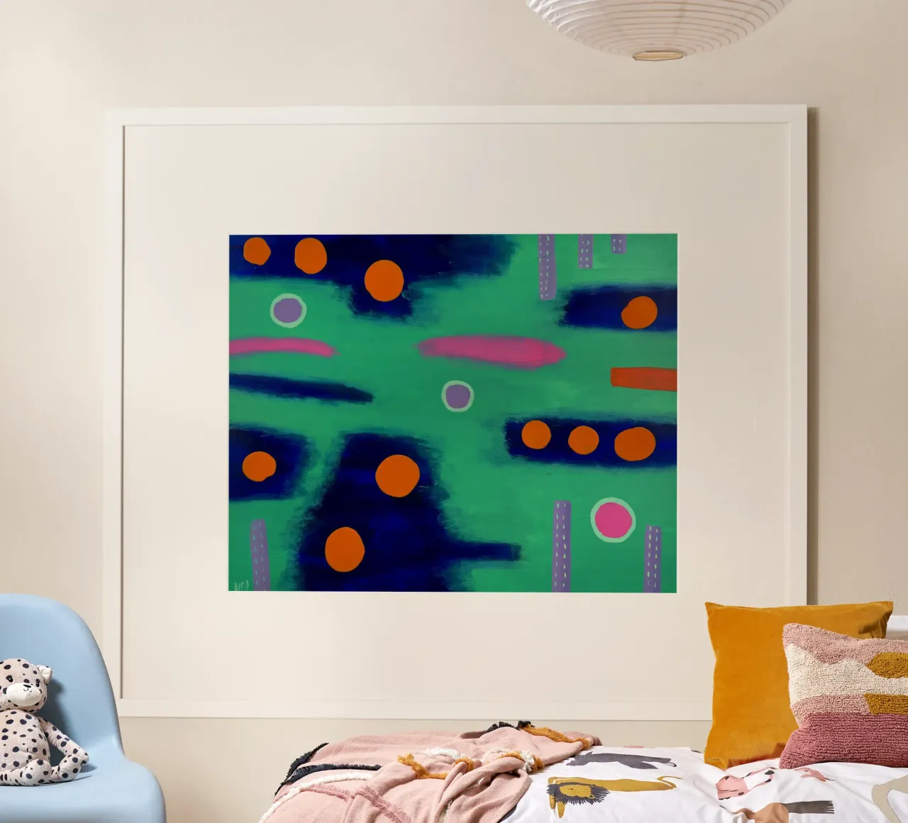 Gioia poster con telaio in alluminio da Helen Joynson