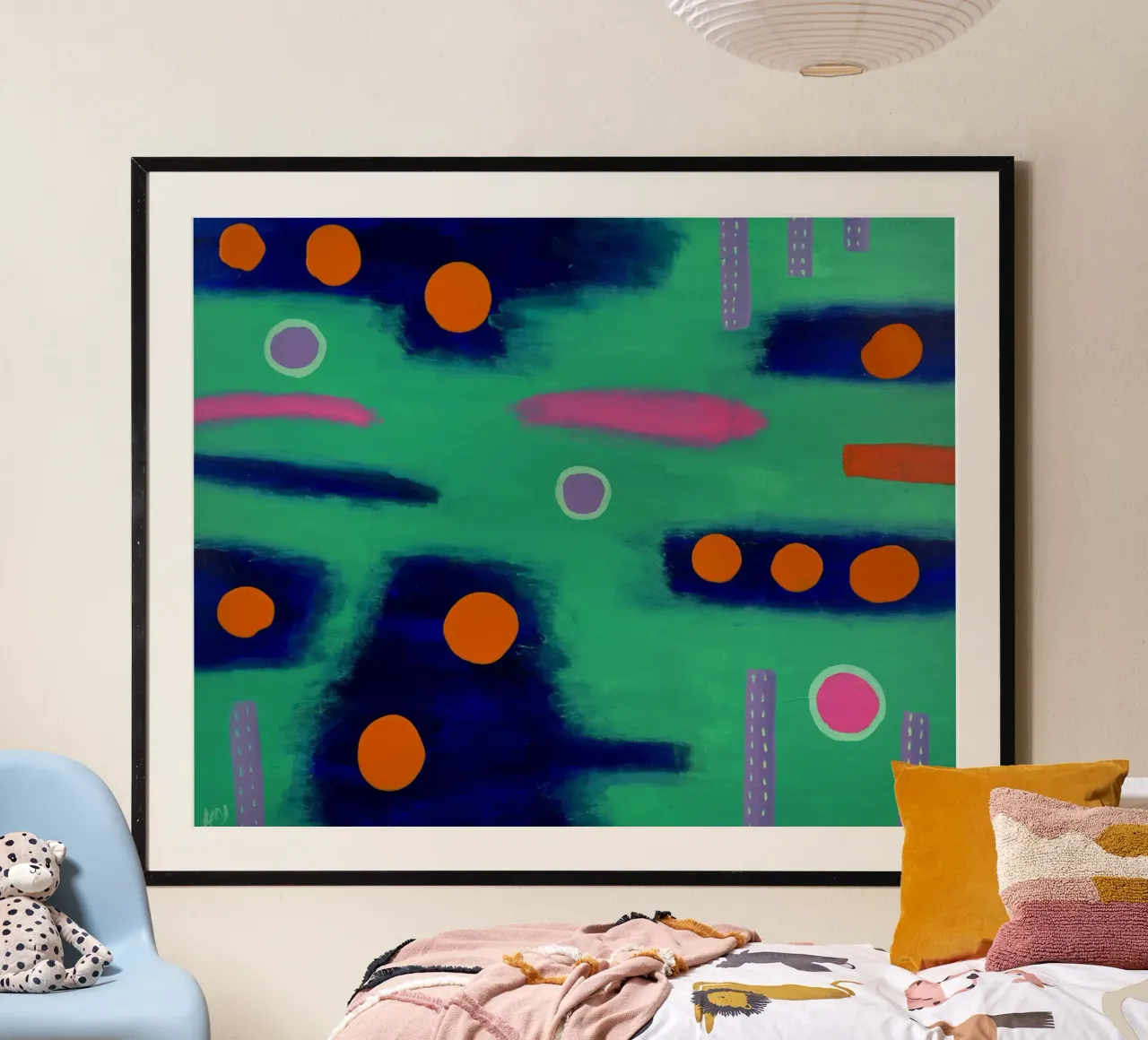 Gioia poster con telaio in alluminio da Helen Joynson