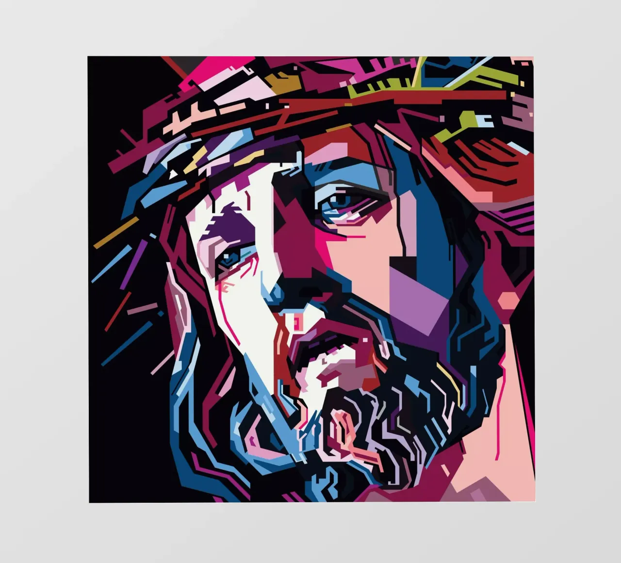 Jesus Christ Style WPAP telo in pvc da SW Artwork