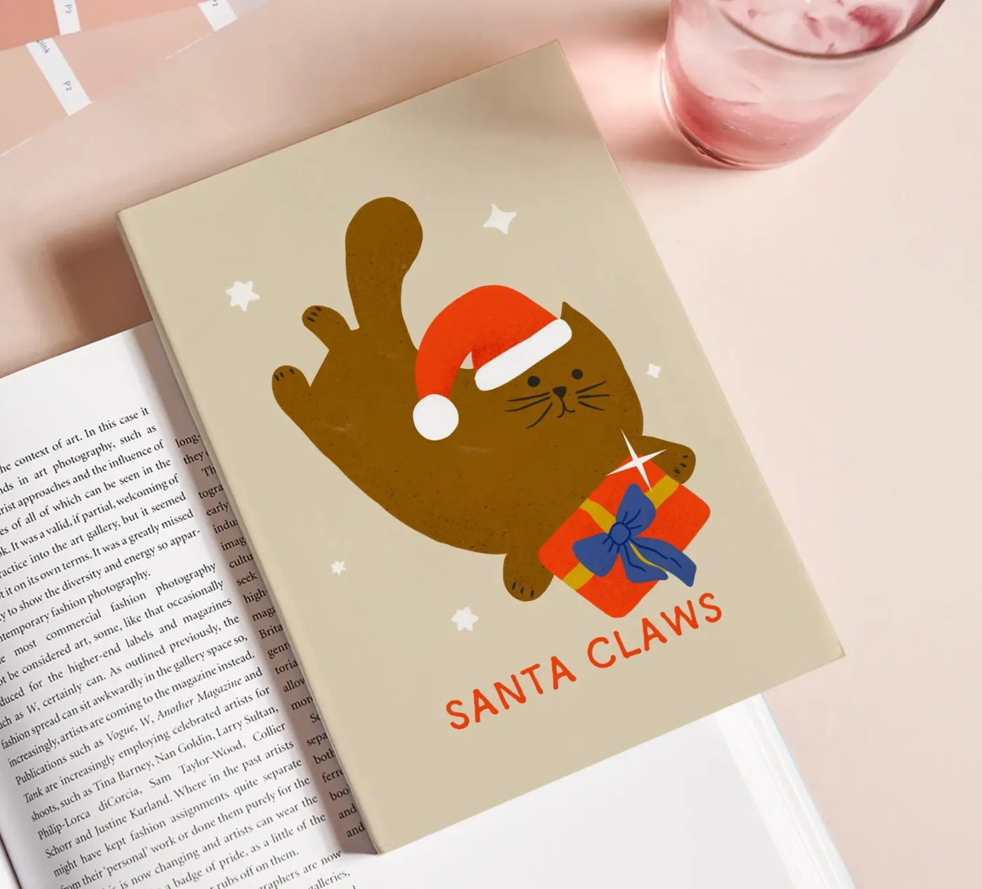 Santa Claws notebook by showmemars holiday art