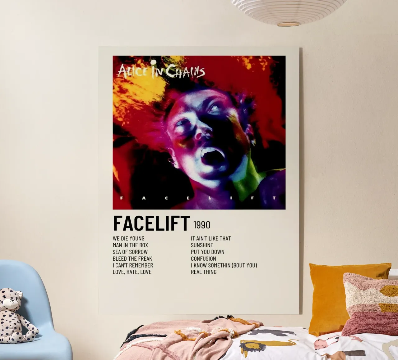 Alice In Chains Facelift Tracklists plexiglass da Linda Tobrut