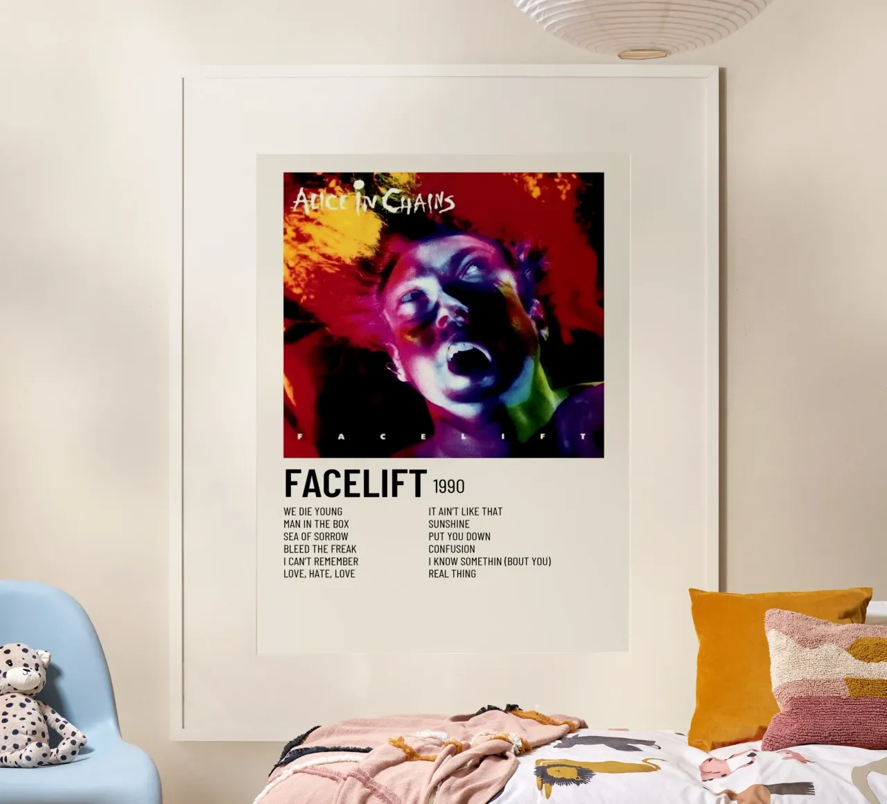 Alice In Chains Facelift Tracklists carta hahnemühle da Linda Tobrut