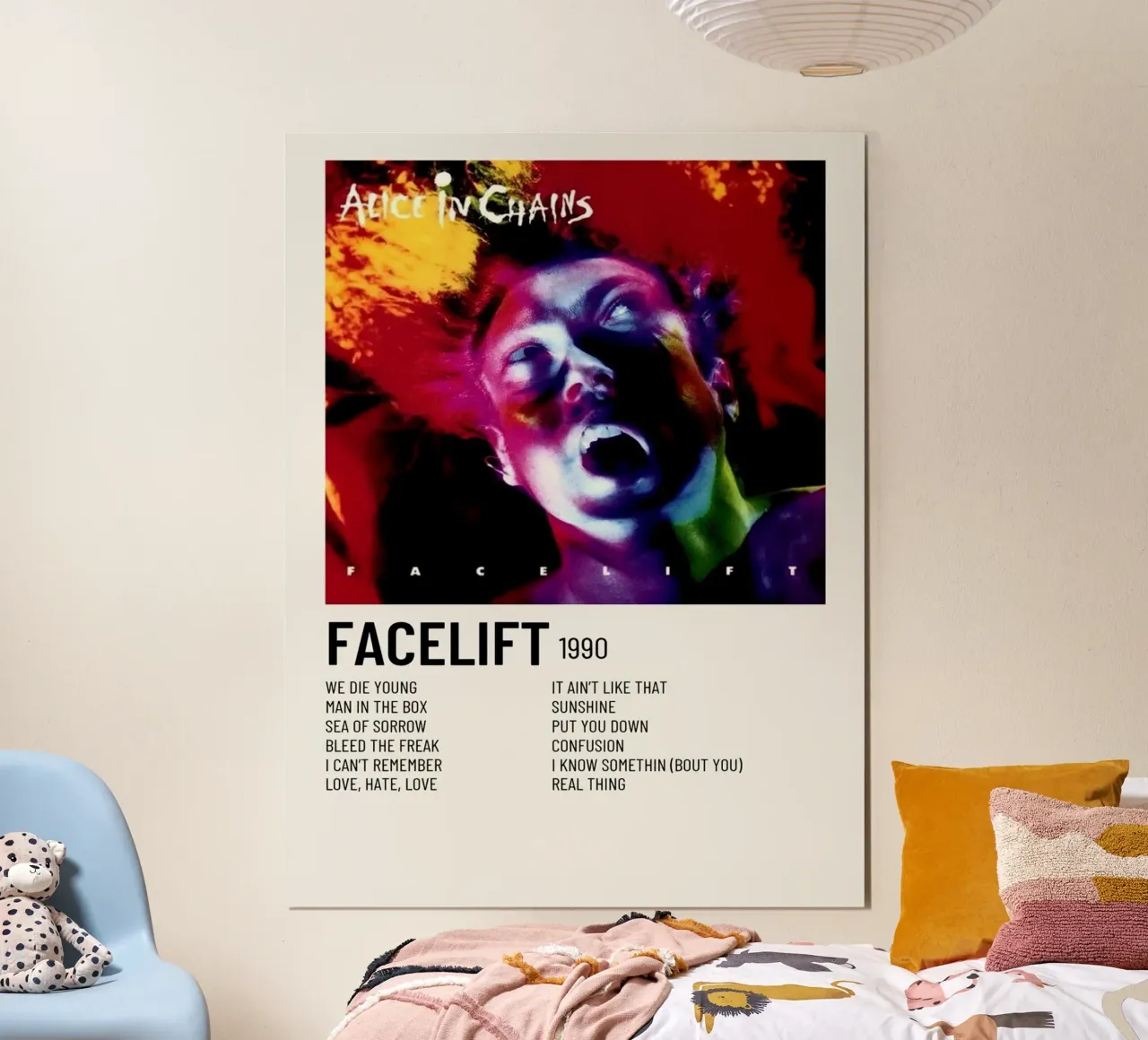 Alice In Chains Facelift Tracklists carta hahnemühle da Linda Tobrut