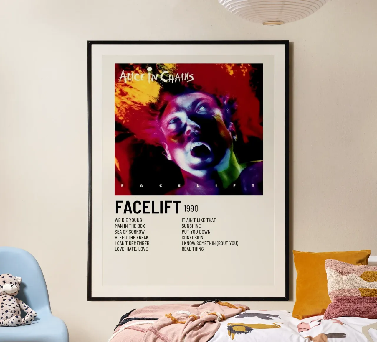 Alice In Chains Facelift Tracklists carta hahnemühle da Linda Tobrut