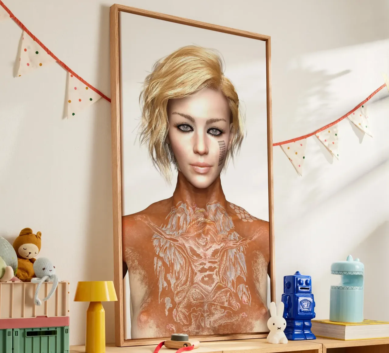 Cendrillon Assepoester canvas met Baklijst van the-witcher