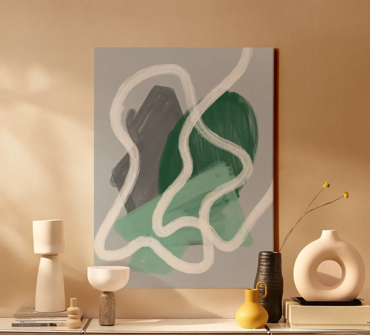 Between shape and flow tela da They Call Me Abstract