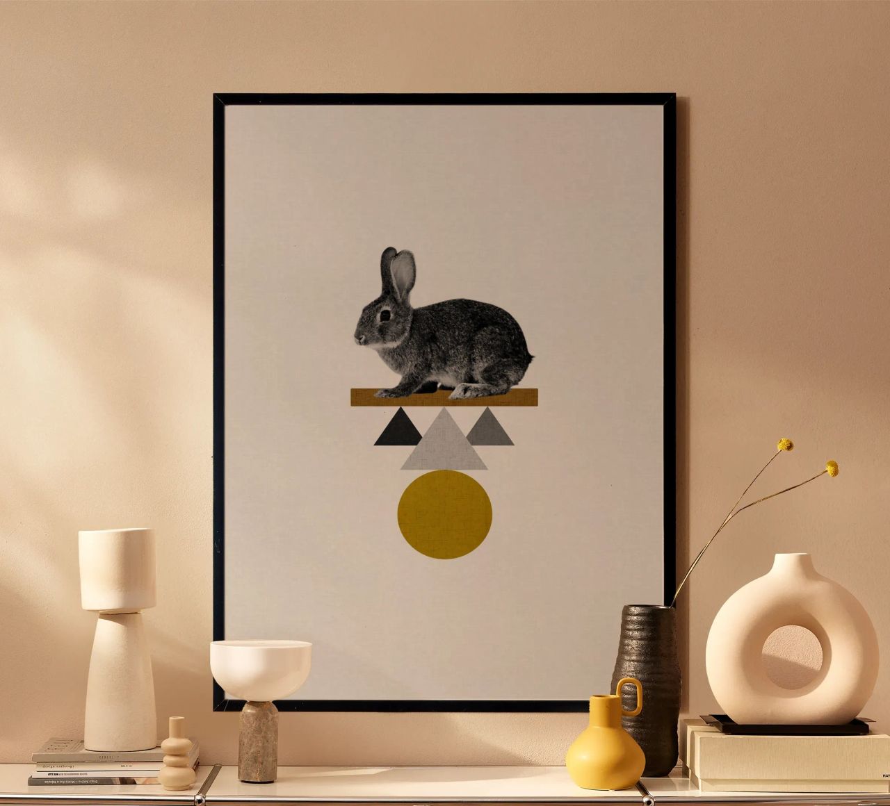 Tribal Rabbit poster by Orara Studio