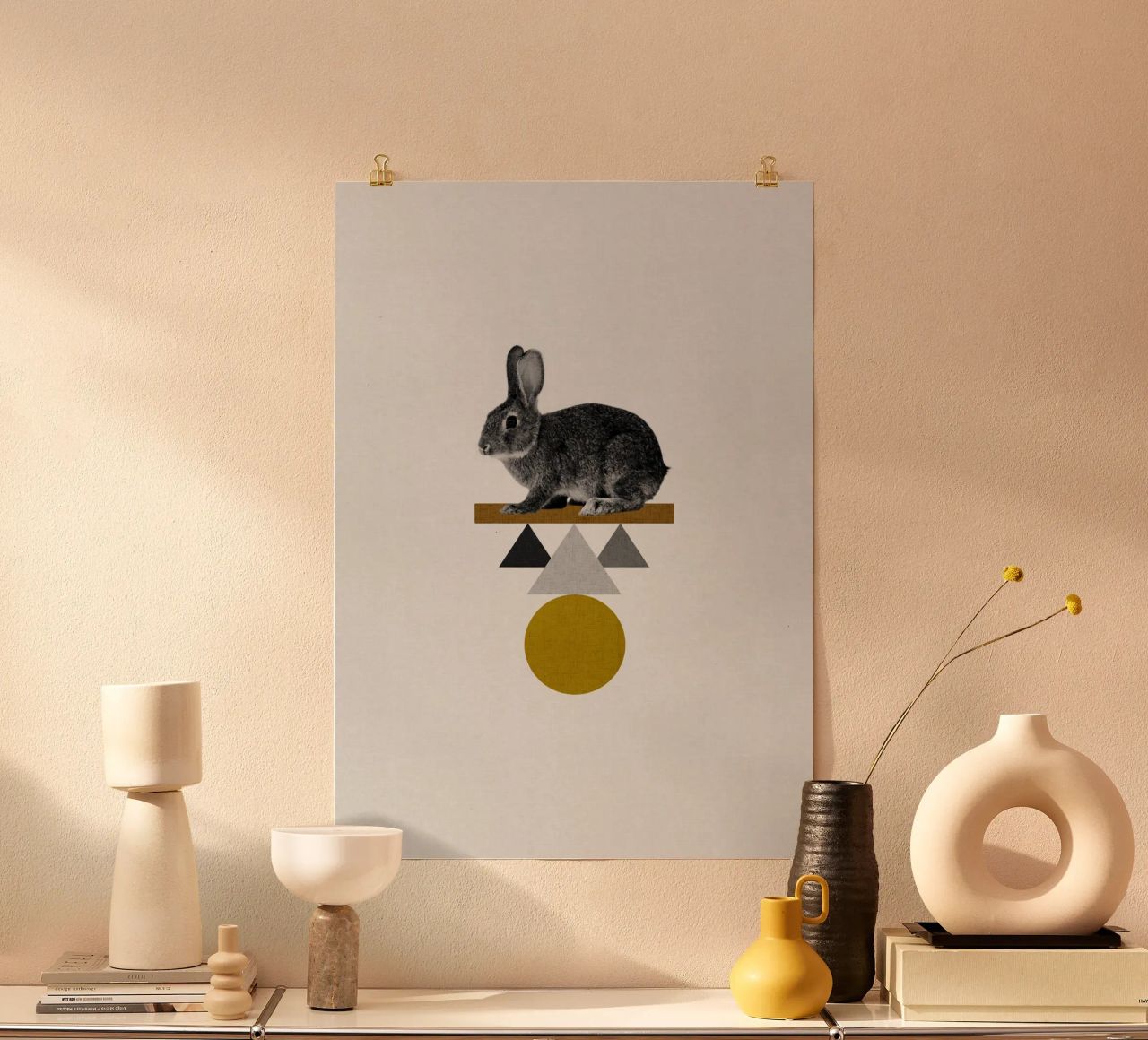 Tribal Rabbit poster by Orara Studio
